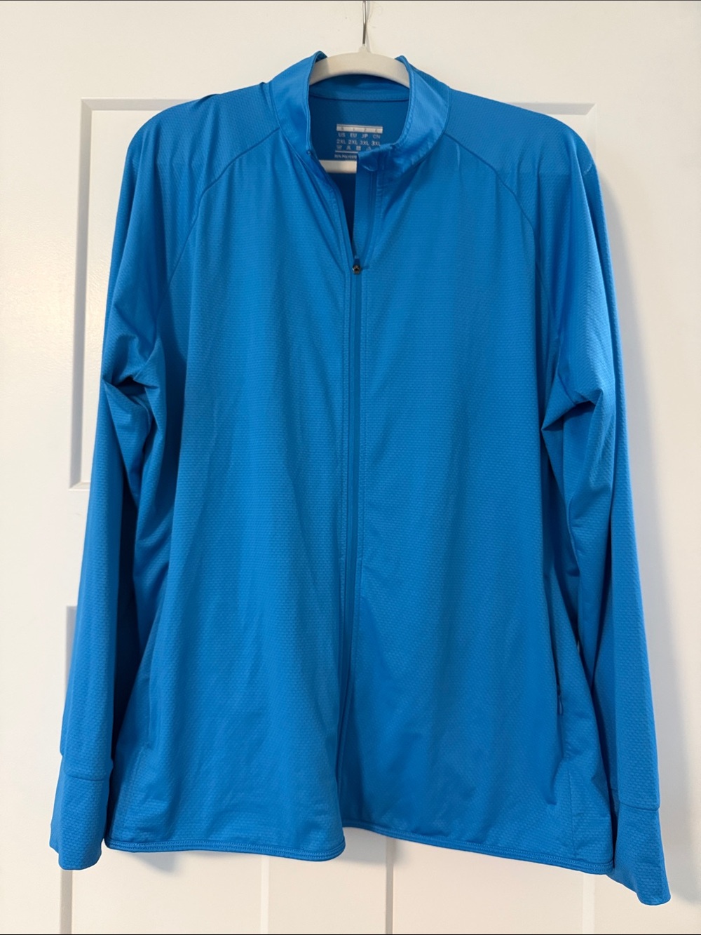 Women’s UPF 50 Lightweight Blue Full-Zip Jacket